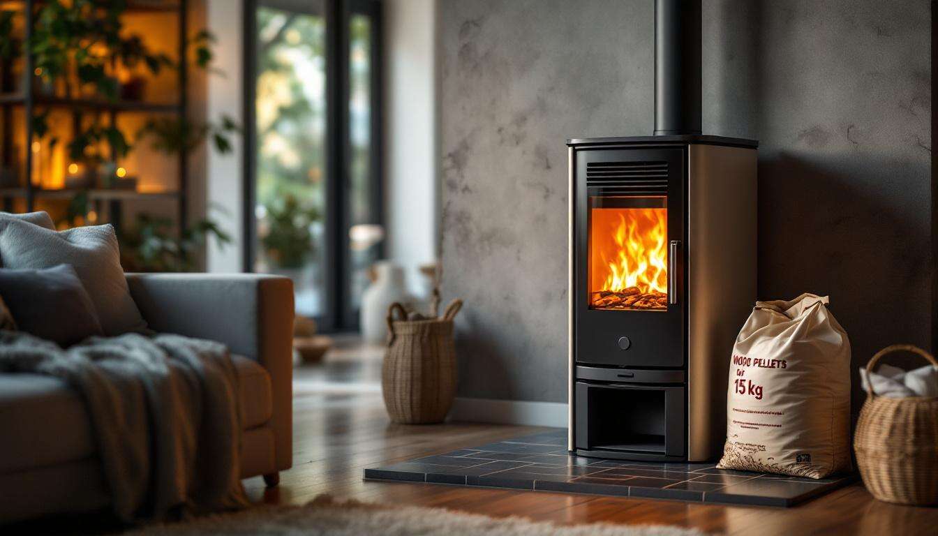Poêle à granulés : combien de temps peut-on chauffer sa maison avec un sac de 15 kg de pellets ?