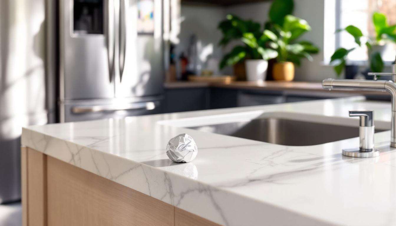 Voici pourquoi vous devriez toujours garder une boule de papier aluminium dans votre cuisine et votre salle de bain