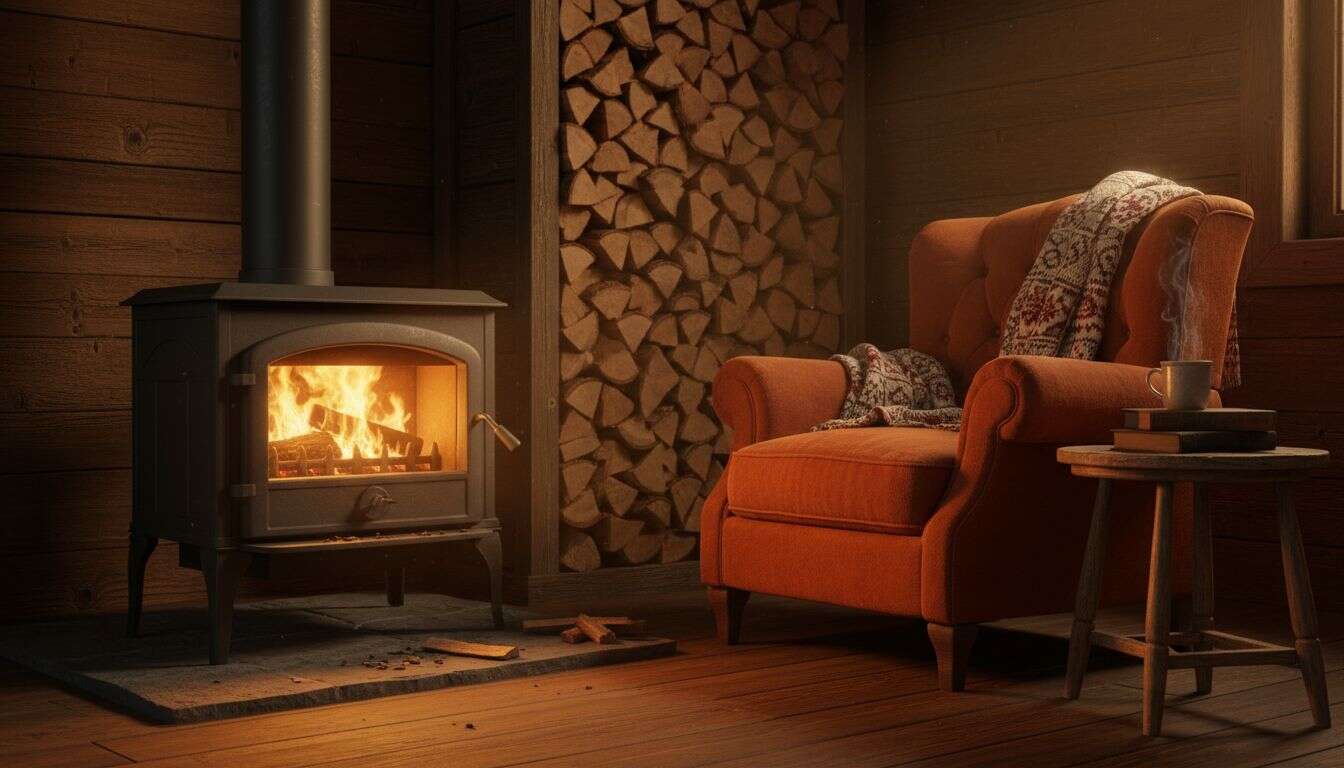 Poêle à bois : l&rsquo;objet à placer près du bois de chauffage