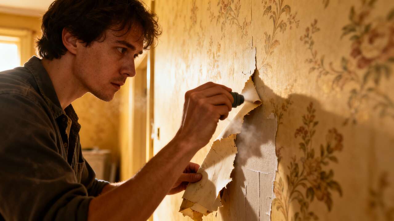 Fini les traces et les fissures : la technique oubliée pour retirer un vieux papier peint sans abîmer le mur