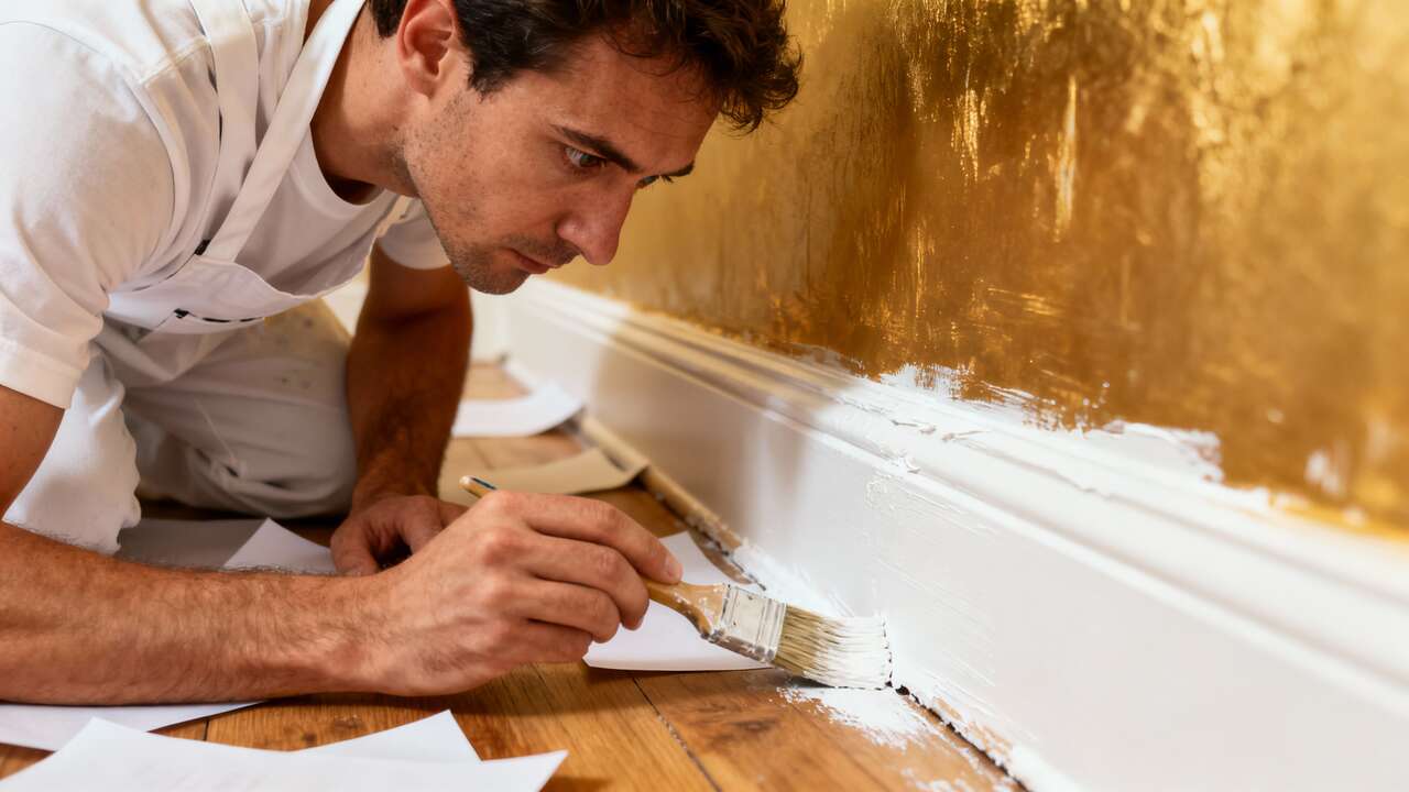 Peindre les plinthes : arrêtez le scotch de masquage, ce simple papier de bureau sauve votre sol