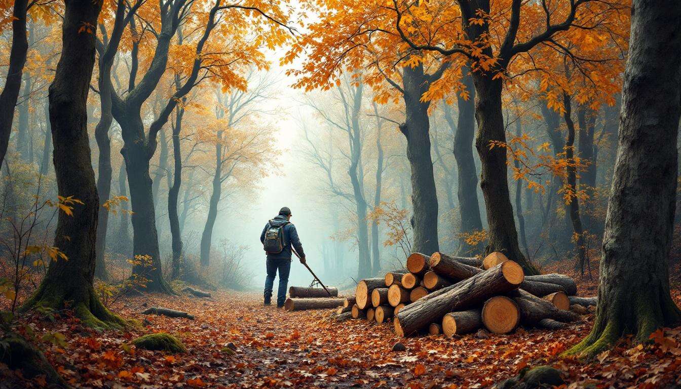 Chauffage au bois : peut-on récupérer gratuitement du bois en forêt ?