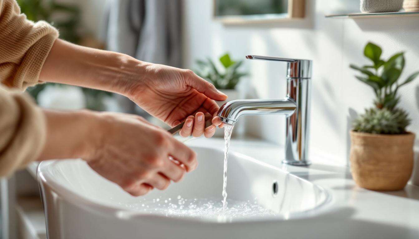 Ce petit geste suffit à débloquer un robinet bouché et retrouver un jet parfait (même sans caisse à outils)