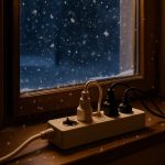 Voici pourquoi il ne faut jamais placer une multiprise près des fenêtres en hiver