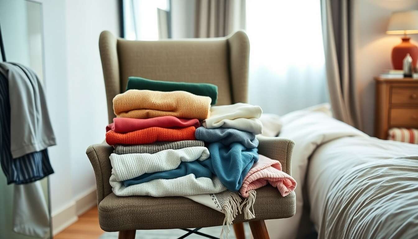 La chaise &agrave; linge : une zone tampon entre propre et sale