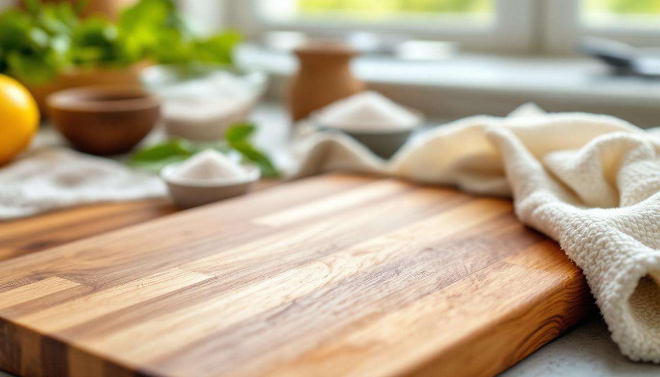 Comment nettoyer correctement une planche à découper en bois : 3 méthodes efficaces