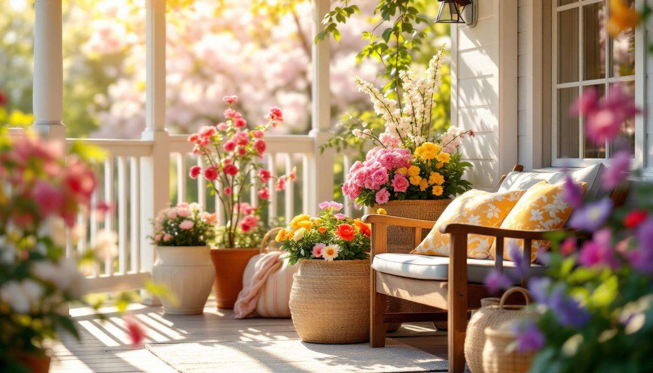 Voici 29 idées pour un porche de printemps 