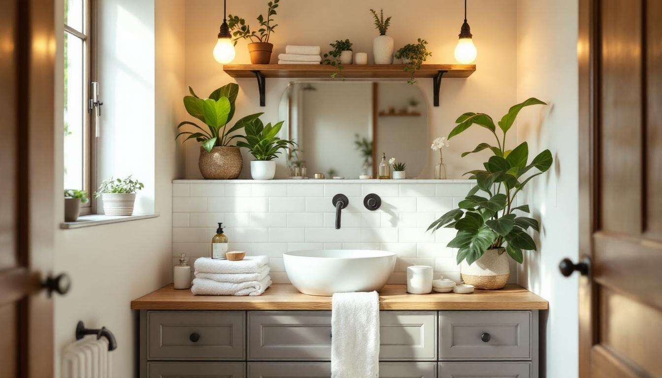 Cette astuce déco a sauvé ma salle de bain minuscule et maintenant j’adore y passer du temps