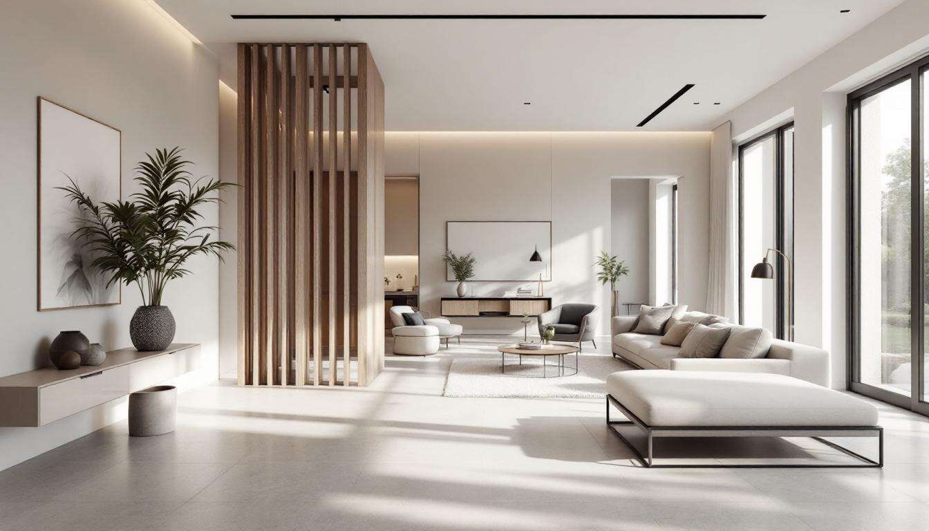 Séparer sans cloisonner : 9 astuces pour une entrée intégrée au salon