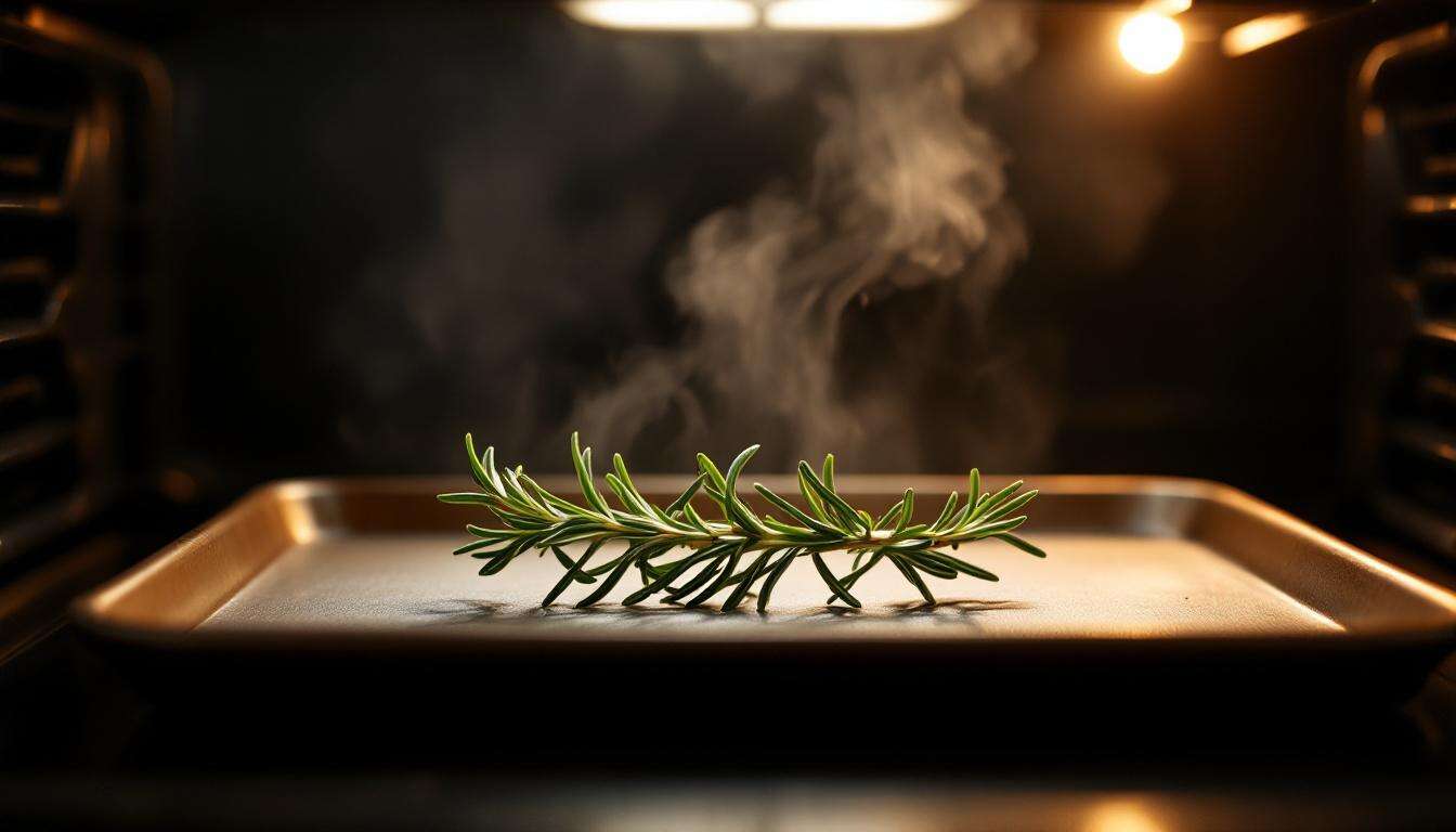 J&rsquo;ai mis une branche de romarin au four pendant 10 minutes : je ne m&rsquo;attendais pas à cet effet