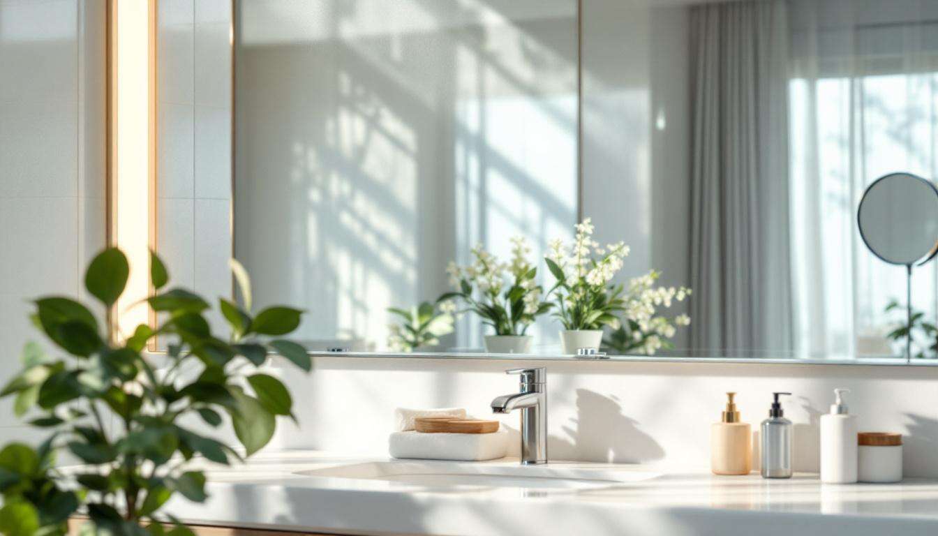 Pressez, appliquez une fine couche et frottez. Le miroir brille non seulement, mais il ne s’embue plus