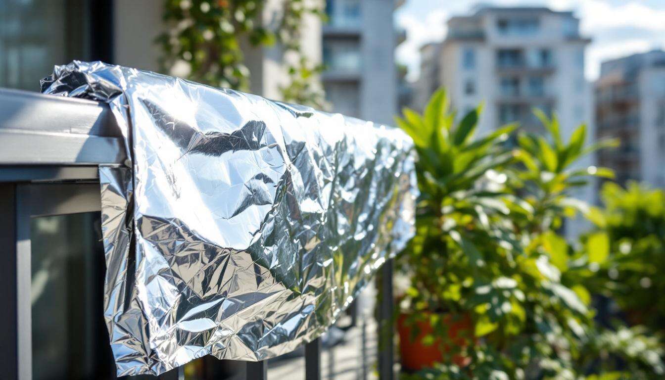 Mettre du papier aluminium sur le balcon : à quoi cela sert-il et pourquoi est-ce recommandé