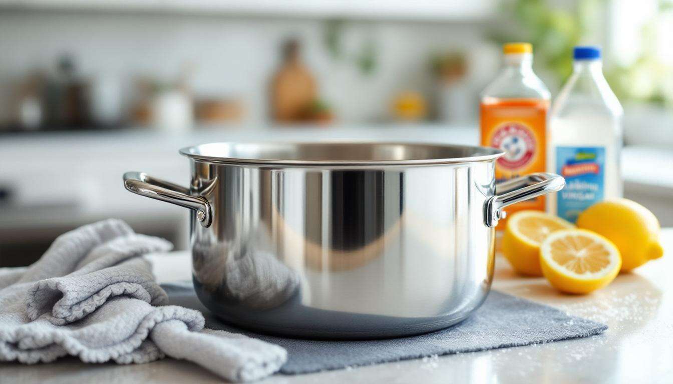 Comment nettoyer une casserole en acier inoxydable brûlée sans grattoir ni rayures