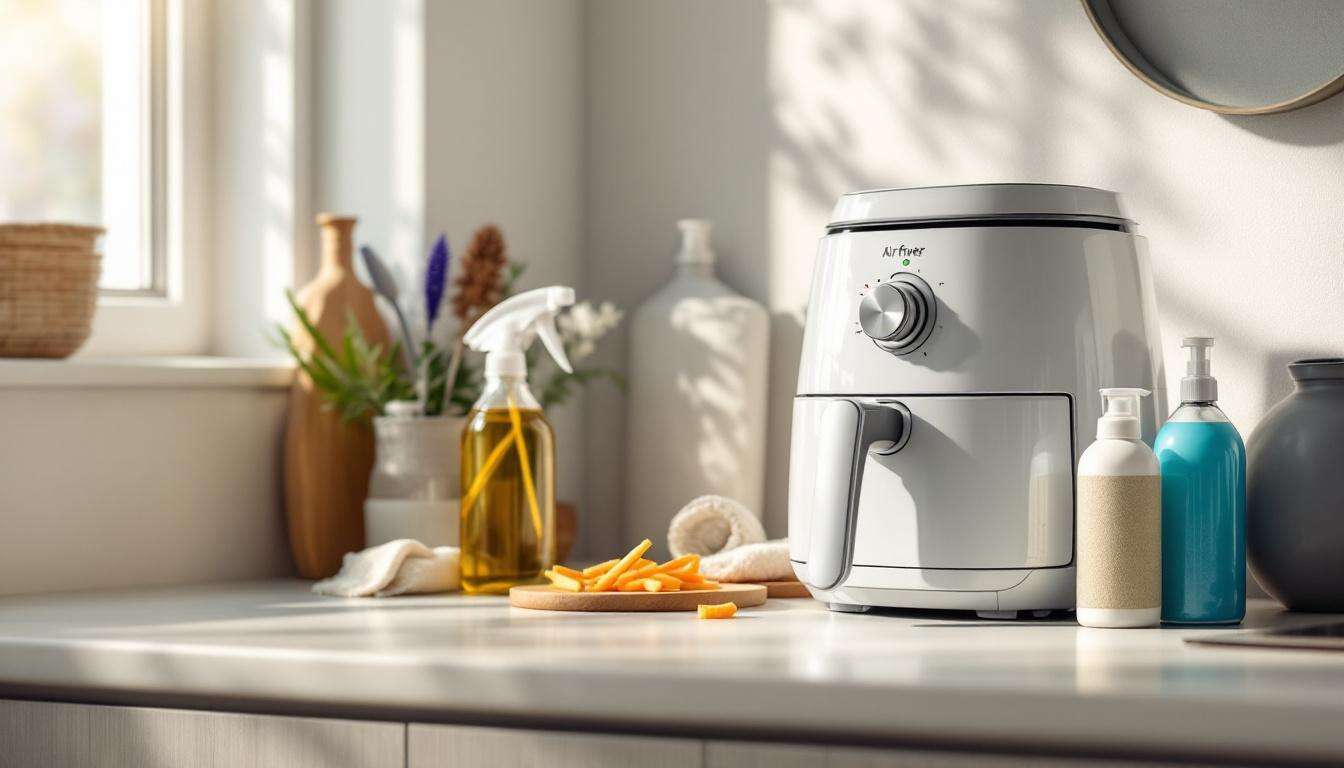 Airfryer : l&rsquo;astuce de ma mère pour nettoyer votre friteuse à air pendant le repas va vous simplifier la vie