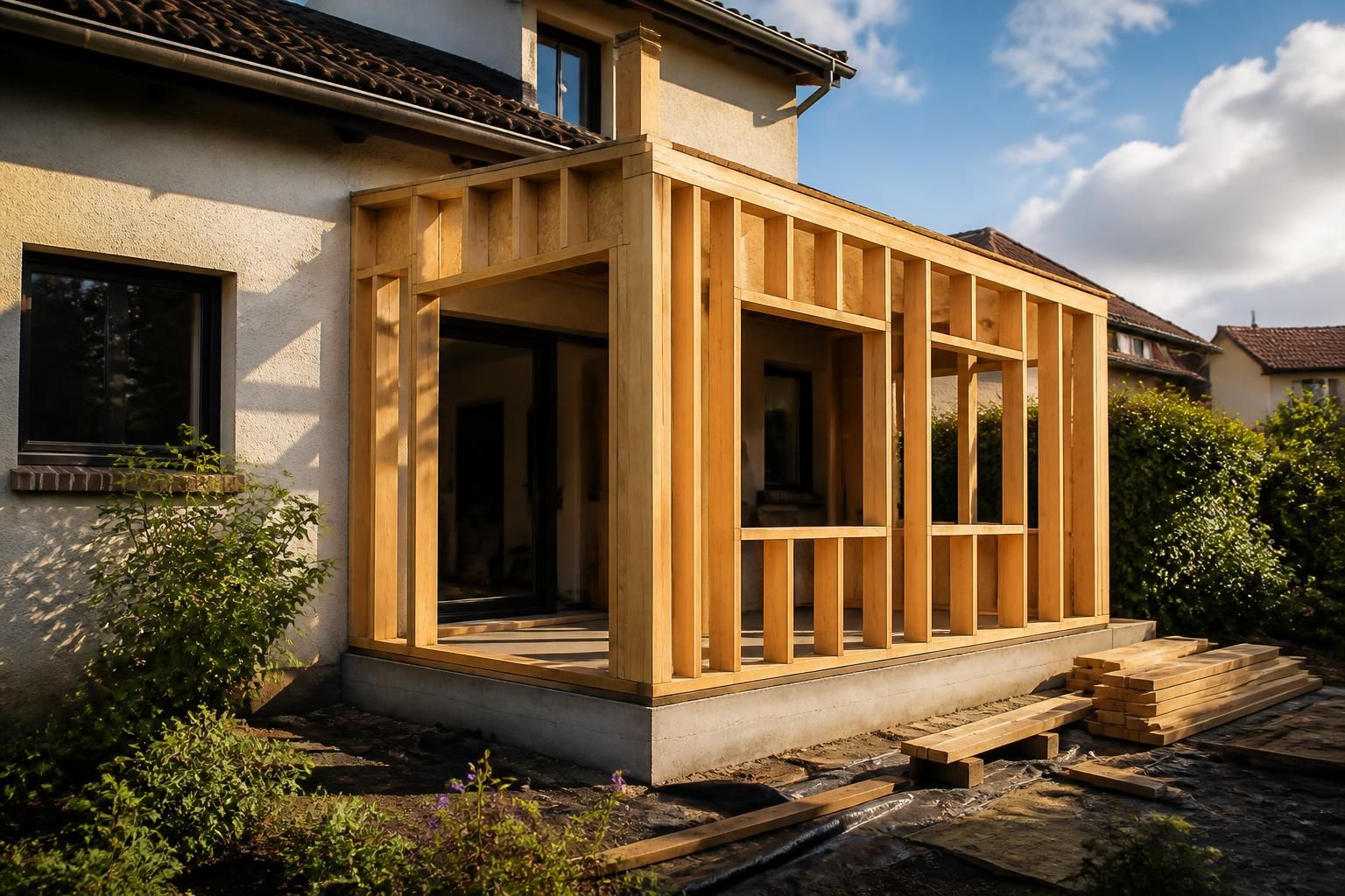 Agrandissement en ossature bois : guide complet 2025